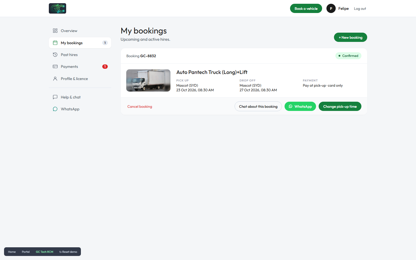 Customer portal sign-in