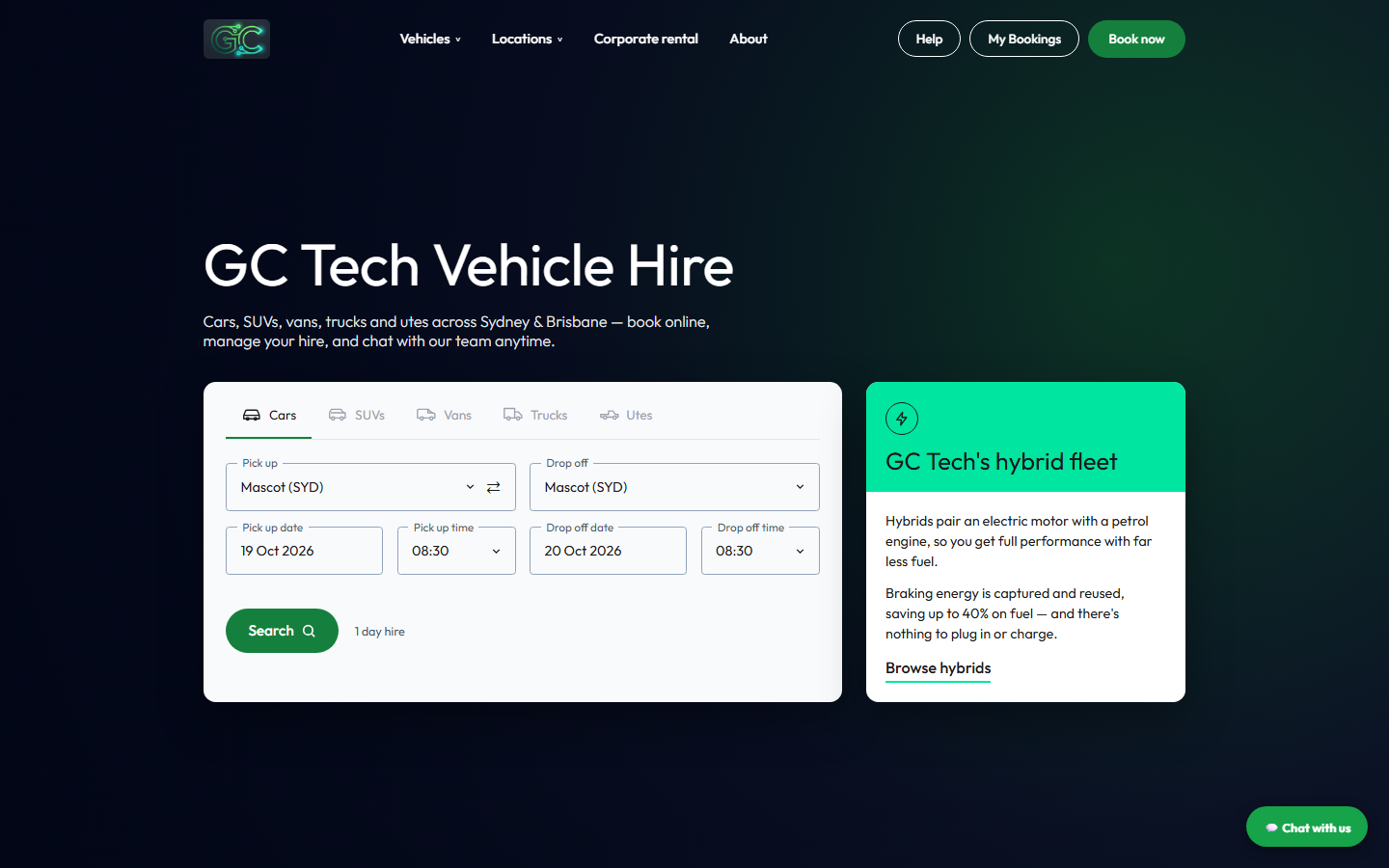GC Tech website home page
